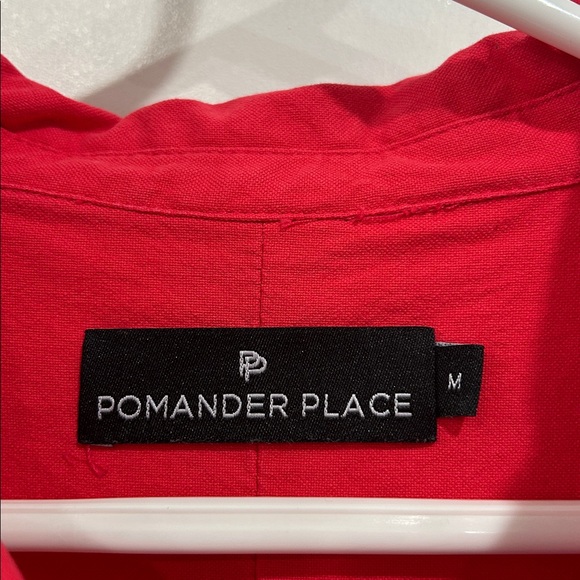 Tuckernuck Pomander Place Cotton Popover Polly Dress in Poppy Red - Medium - Picture 14 of 15